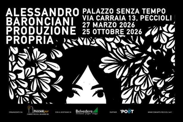 Mostra Alessandro Baronciani a Pensavo Peccioli 2026 - dal 27 marzo al 28 ottobre