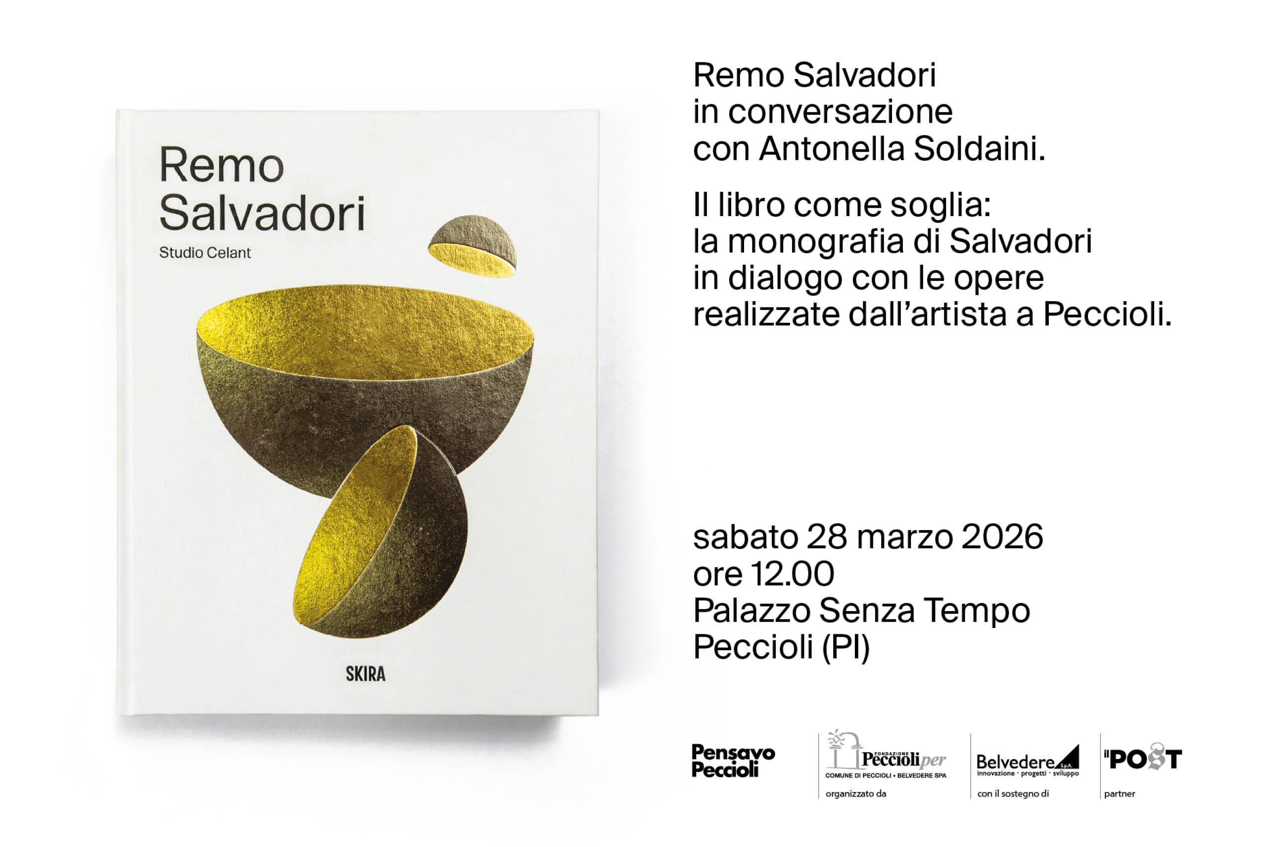 Presentazione del libro di Remo Salvadori a Pensavo Peccioli 2026 - sabato 28 marzo