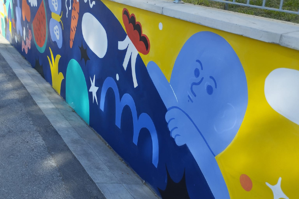 Il murales di via Risorgimento