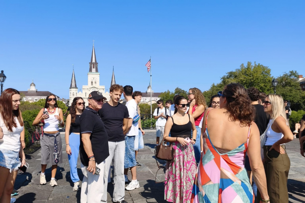 Uno dei momenti della visita dei pecciolesi a New Orleans