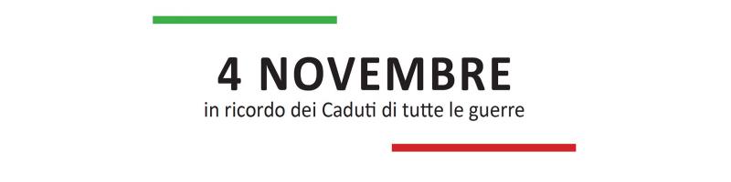 La ricorrenza del 4 novembre viene celebrata domenica 5 novembre