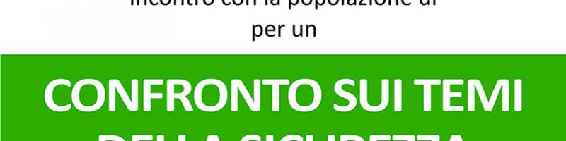 Incontri sul tema della sicurezza. Martedì 6 dicembre a Legoli