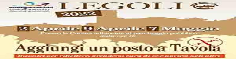 Aggiungi un posto a tavola. Legoli, sabato 2 aprile